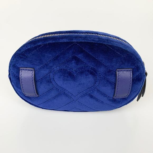 NWT Gucci GG Marmont Quilted Waist Bag Belt Bag Navy - Picture 9 of 16